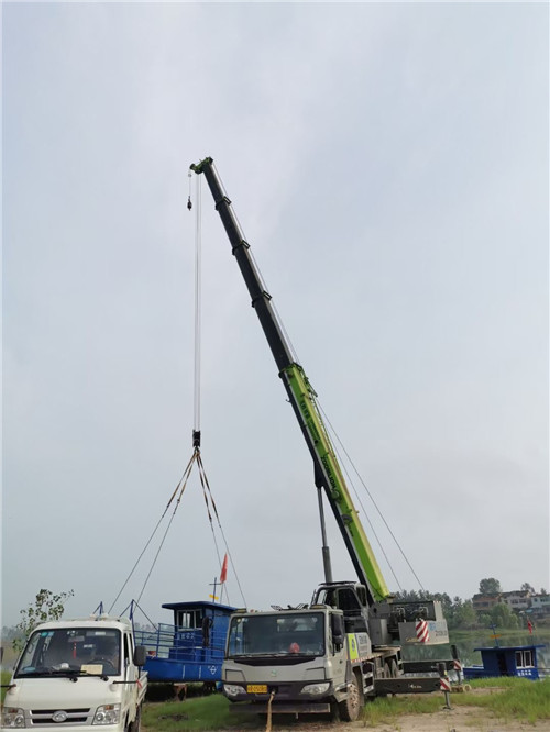 镜湖区桥梁建设吊装案例